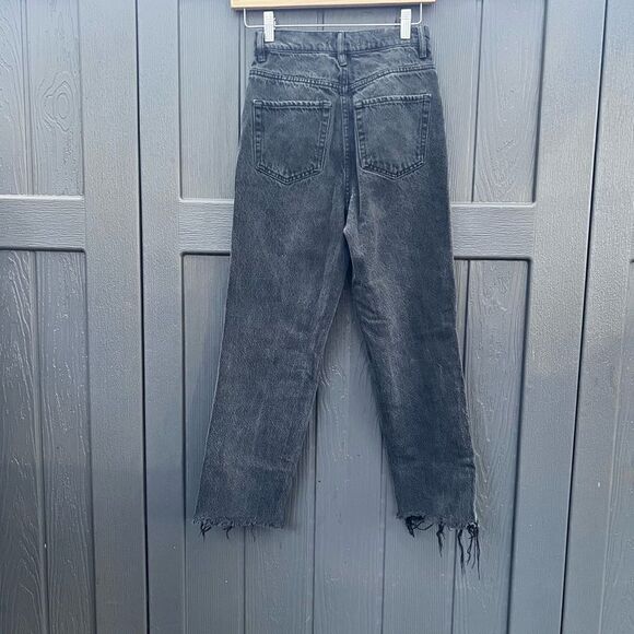 PacSun Eco Black High Waisted Straight Leg Jeans size 24 - Picture 5 of 5